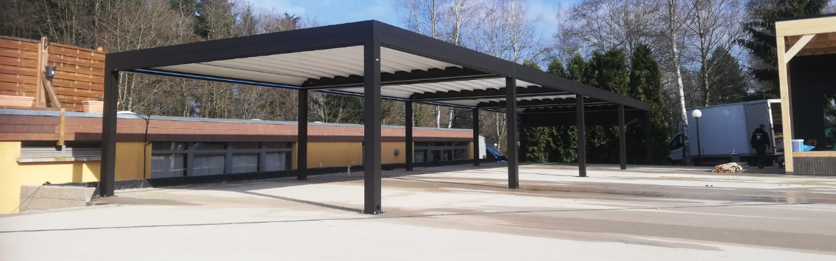 Project terrasoverkapping Azimut in Luxemburg