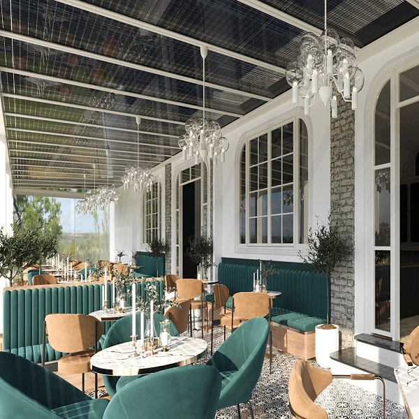 Aluminium overkapping Solar E-Luz