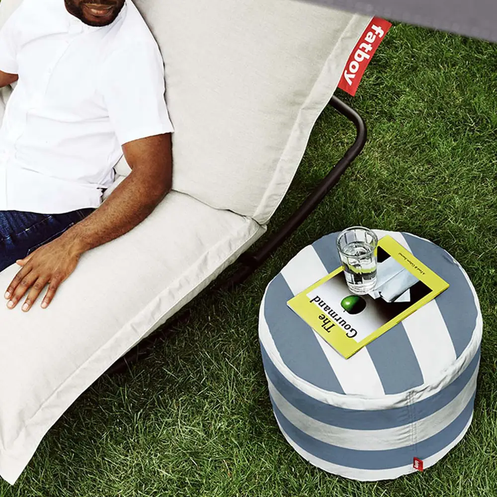 Merk Fatboy hangmat combinatie met buitenpoef