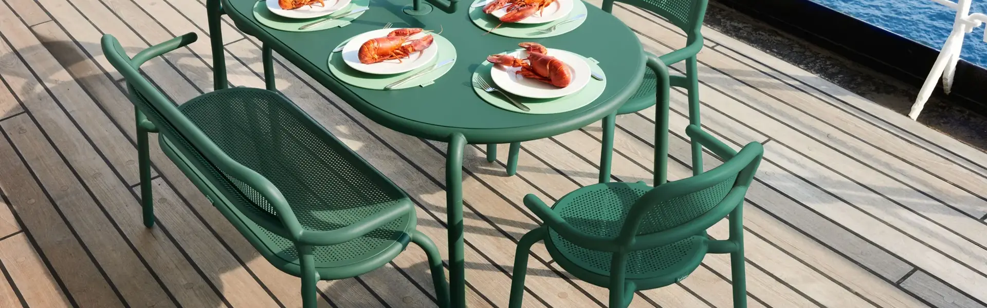 Groene Fatboy Toni tuinbank