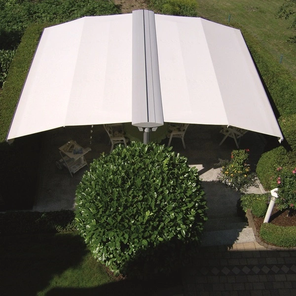 Gastro Sunrain open met wit doek en frame