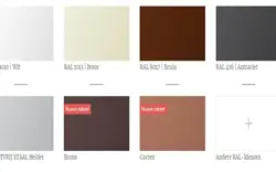 RAL-kleuren Glisse glazenschuifwand