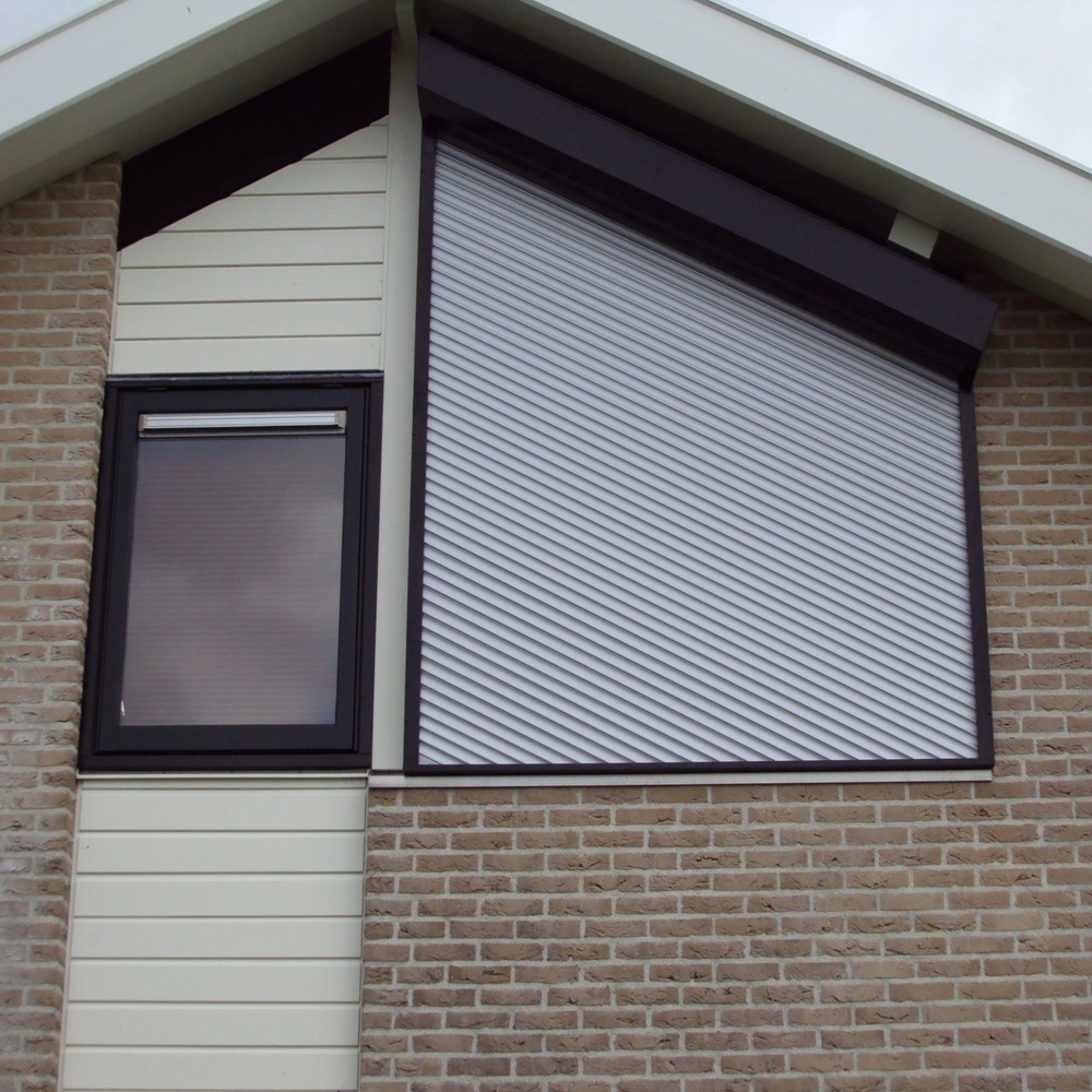 Schuin rolluik gesloten