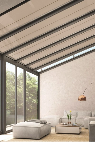 WGM TOP Serrezonwering bij glazen serre WGM TOP Serrezonwering bij glazen serre