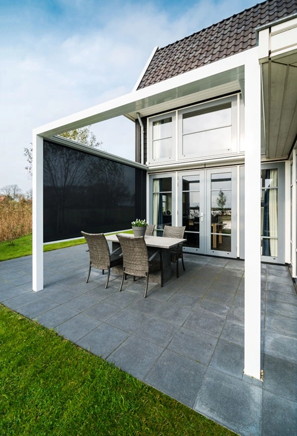 Overkapping met screens in Giethoorn