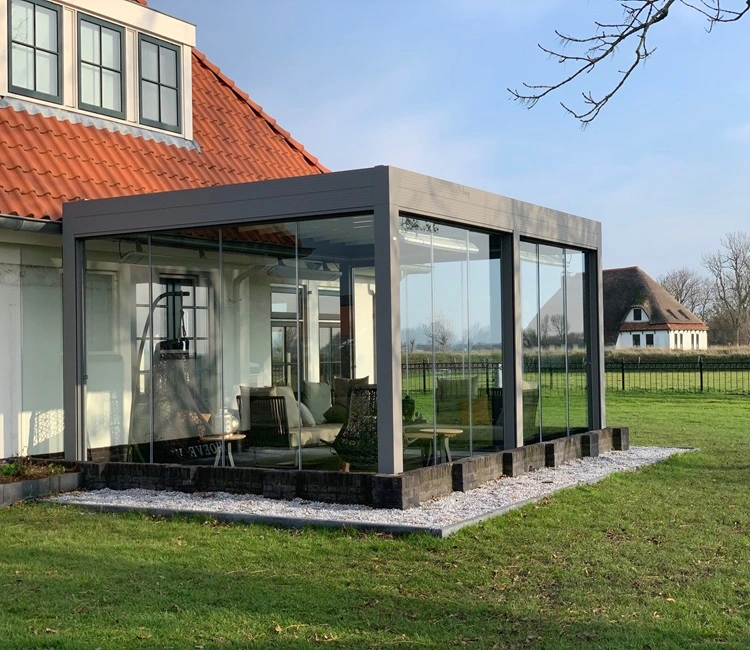 Tuinkamer met schuifdak