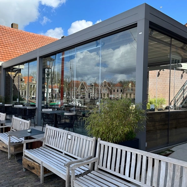 Horeca realisatie Veldman Blokzijl overkapping