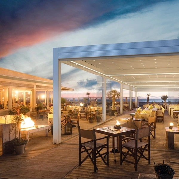 Horeca vouwdak overkapping Azimut