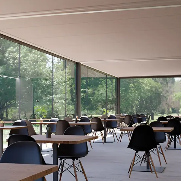 Overkapping met vast dak voor de horeca Seesky Taf