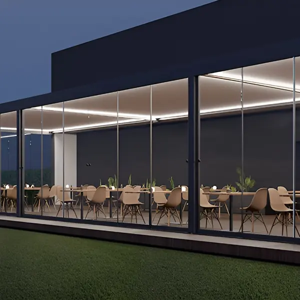 Overkapping met vast dak