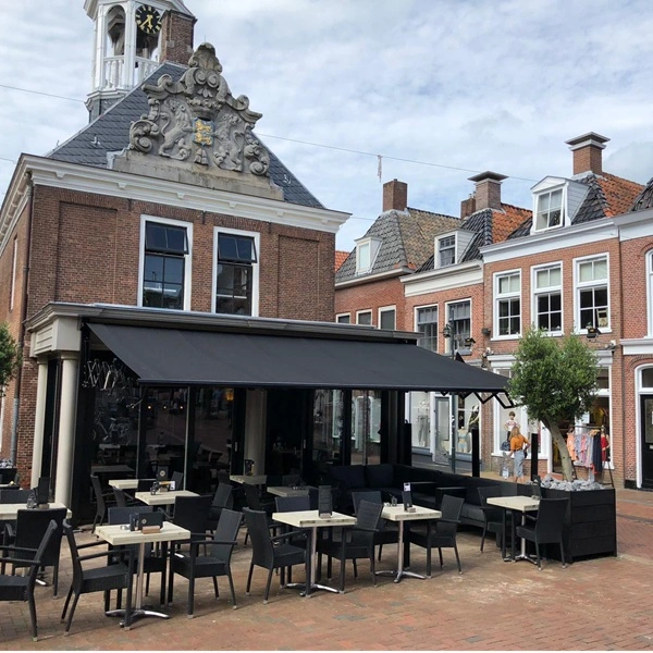 Zon en regen schaararmscherm Zon en regen schaararmscherm