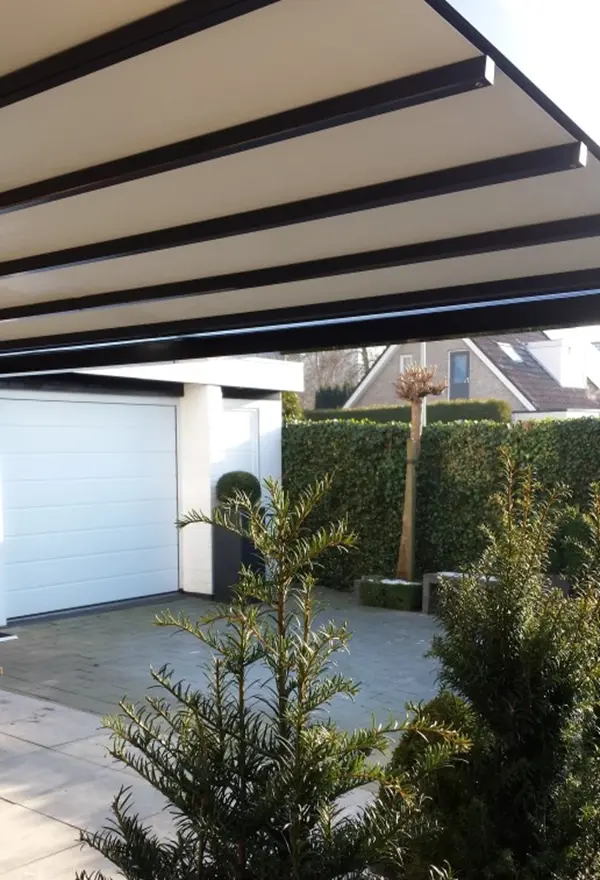 Veldman Zonwering terrasoverkapping met schuifdak Heerenveen
