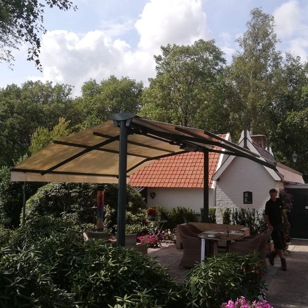 Vrijstaand zon- en regenscherm Katlijk door Veldman Zonwering Vrijstaand zon- en regenscherm Katlijk door Veldman Zonwering