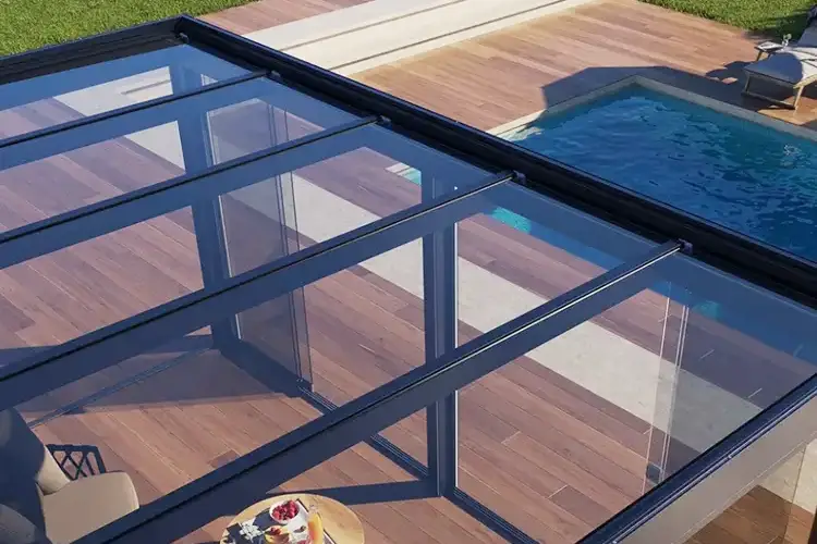 Terrasoverkaping glazendak Terrasoverkaping glazendak